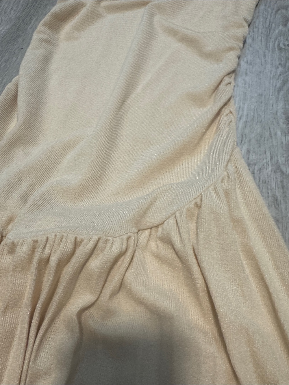 Lioness Beige Off-Shoulder Pleated Maxi Dress - Picture 7 of 7